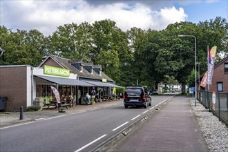 Green border, border crossing without controls, north of Straelen near Arcen NL, from the