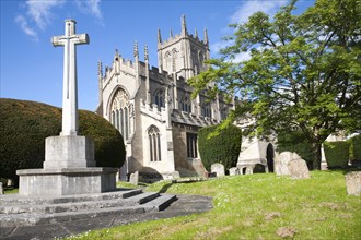 War memorial at St Mary The Virgin Church Calne, Wiltshire, England, United Kingdom, Europe