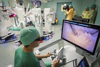 Operating theatre robot HUGO, Dresden, Saxony, Germany, Europe