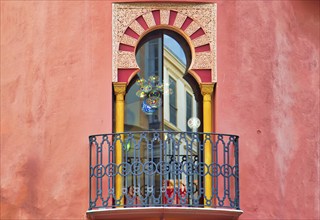 Malaga scenic old streets of historic city center