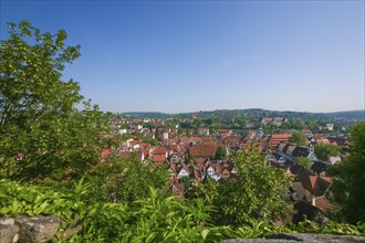 View of Tübingen from Hohentübingen Castle, Houses, Buildings, Eberhard Karls University Tübingen,