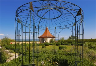 Park, the historic hanging garden of Neufra, Renaissance garden, built by Count Georg von