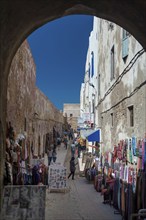 Alley with traders, old town, city centre, shadow, city trip, city trip, market, medina, house,