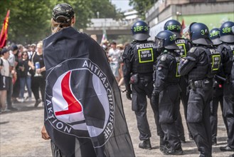 Demonstration against the AFD party conference in Essen, North Rhine-Westphalia, Germany, Europe