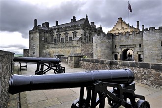 Cannons at Stirling Castle, Stirlingshire, Scotland, UK