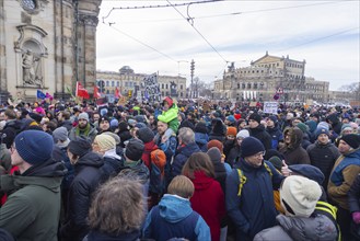 Several thousand people protested on Sunday in Dresden and elsewhere, against the AfD and in favour