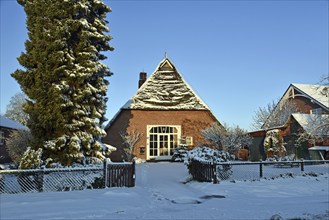 Europe, Germany, Lower Saxony, Krs Stade, Snow, Winter, Europe