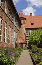 Europe, Germany, Lower Saxony, Hamburg Metropolitan Region, Lüneburg, Old Town Hall, Courtyard,