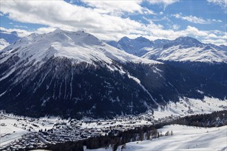 Davos from above, photographed from the Parsenn ski area