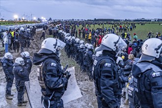 Violent clashes between thousands of demonstrators and the police, after a demonstration against