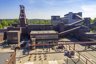 Zollverein Coal Mine Industrial Complex World Heritage Site, double headframe of shaft XII and coal