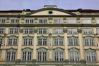 Prague Lesser Town district, the palace, Palac Smirickych, cultural monument on Lesser Town Square,