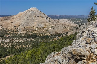 Tsambika Monastery, pilgrimage site for children with spectacular views, Rhodes