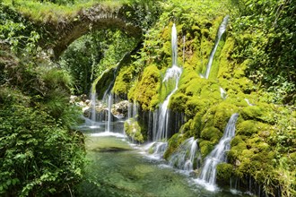 The Oasi Cascate Capelli Di Venere waterfall, also known as Fontana Capello, is located in the