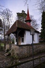 Tell's Chapel Hohle Gasse, artificial hollow path between Immensee and Küssnacht am Rigi SZ, drama