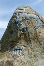 Megalithic Land Art Installation Near Borée Village in the Ardeche Mountains. Monts d'Ardeche