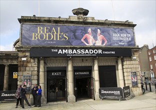 The Ambassador Theatre showing Real Bodies, city of Dublin, Ireland, Irish Republic, March 2017,