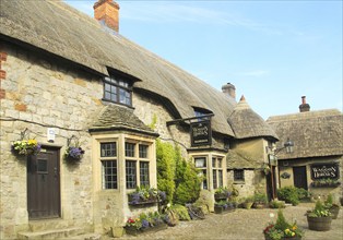 The Waggon and Horses pub, Beckhampton, Wiltshire, England, UK inspiration for a scene in The