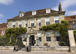 Eighteenth century Georgian architecture of Mompesson House, Cathedral Close, Salisbury, Wiltshire,