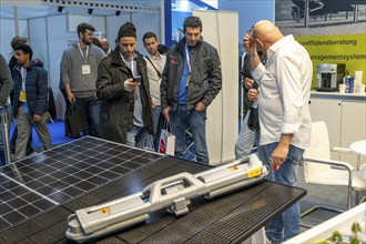 Cleaning technology for solar systems, at the Solar Solutions Düsseldorf trade fair, over 250