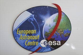 Logo of the European Astronaut Centre of the European Space Agency (ESA) photographed at the