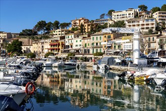 Coastal town of Port de Sóller in the north-west of the island, near Alconàsser, Serra de