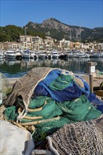 Coastal town of Port de Sóller in the north-west of the island, near Alconàsser, Serra de