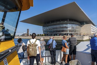 Ride on the water bus through the harbour, Opera House, Operaen, Royal Theatre, Copenhagen,