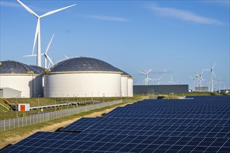 Vopak Solarpark Eemshaven, 19 hectares of solar modules with a capacity of 25 megawatts, around the