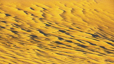 Sand structure formed by the wind, in the Rub al Khali desert, Dhofar province, Arabian Peninsula,