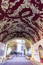 Ceiling painting in the Kabinett Passage, Museumsquartier, Vienna, Austria, Europe