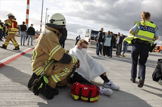 EASA emergency exercise at BER Airport, emergency services rehearsed an emergency in the aviation