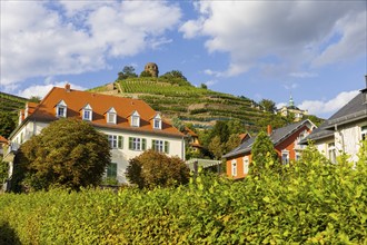 Weingut am Goldenen Wagen. The Spitzhaus is a former summer residence in the Saxon town of Radebeul