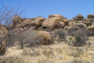 Rocky landscape, Erongo Mountains, Namibia, Africa