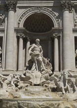 Palazzo Poli, also Palazzo Conti, Trevi Fountain, Fontana di Trevi, Rome, Italy, Europe