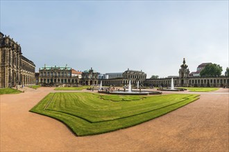 Zwinger courtyard, park, park complex, architecture, attraction, famous, historic, history,