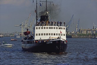 Germany, Hamburg, Hamburg Harbour Birthday, Parade of Departures, Steam Icebreaker Stettin,