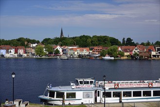 Europe, Germany, Mecklenburg-Western Pomerania, island town of Malchow, White Fleet Müritz,