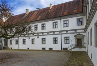 Inner courtyard, castle courtyard, Meßkirch Castle, castle of the Counts of Zimmern, Zimmern