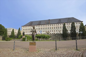 Sculpture of Duchess Luise Dorothea of Saxe-Gotha-Altenburg and Princess of Saxe-Meiningen by