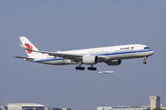 An Air China Airbus A350-900 aircraft with the registration B-328Q at Pudong Airport (PVG) in