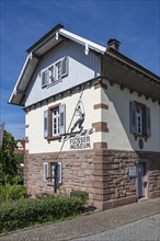 The raft museum, transport museum in the former railway keeper's cottage in the old town of