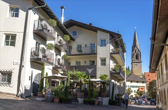 The village of Tramin on the wine route, in South Tyrol, wine-growing region of Gewürztraminer,