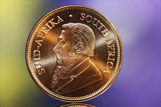 Close-up of a Krugerrand