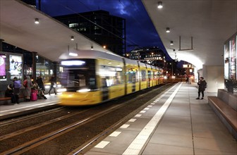 Free ride for the BVG M5 tram at Invalidenstraße, Berlin, 27/02/2023