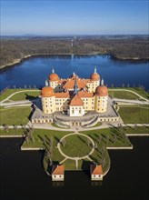 Moritzburg Castle is located in the municipality of Moritzburg near Dresden. The hunting lodge,