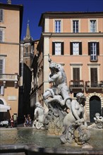 Fountain of Neptune, Fontana del Nettuno, Piazza Navona, Parione neighbourhood, Rome, Italy, Europe