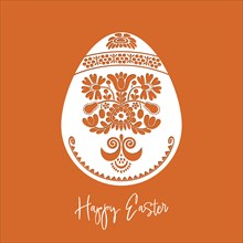 Easter Eggs ornament.Vector emplate for laser cutting, wood carving, paper cut and printing. Vector