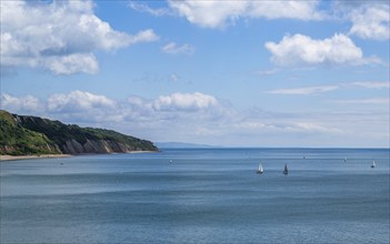 Haven Cliffs Naturist Beach, Jurassic Coast, Seaton, Devon, England, United Kingdom, Europe