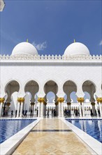 Sheikh Zayed Grand Mosque Abu Dhabi in Abu Dhabi, United Arab Emirates, Asia